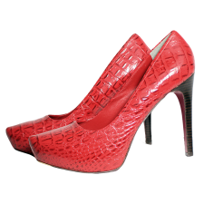 Paris Hilton Autographed Red Heels Shoes